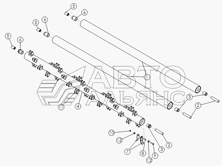 FLAIL TUBE ASSEMBLY