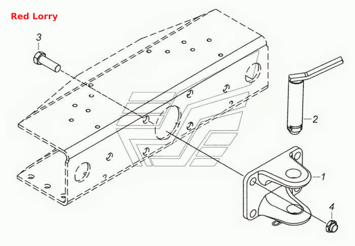 6520-2806040 Установка буксирной вилки