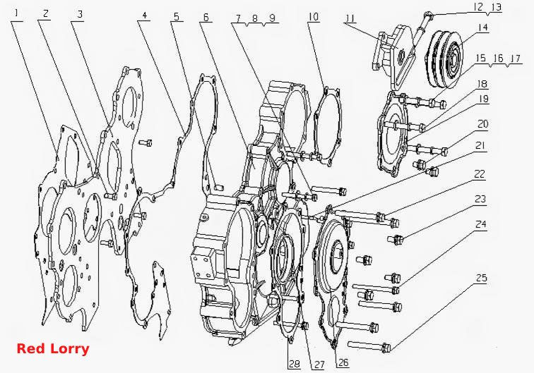 E1202-1002200 Части корпуса шестерни