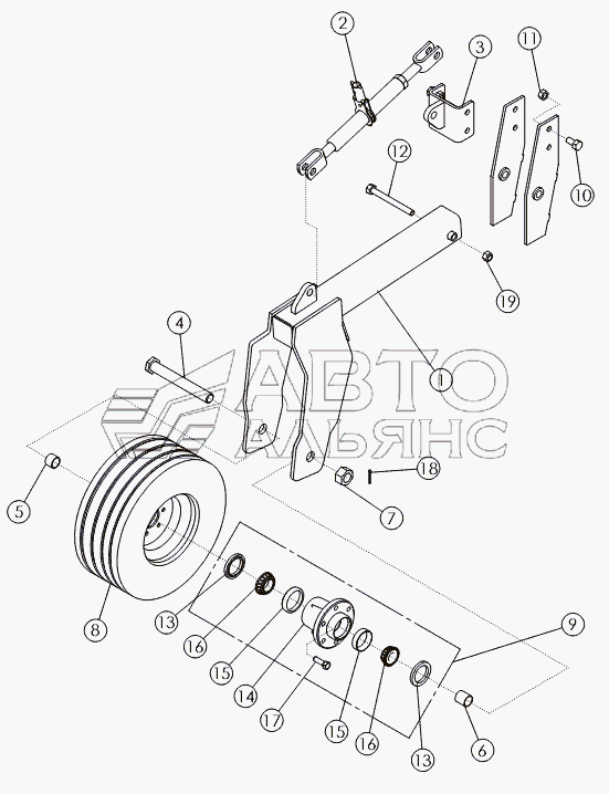 FRONT STABILIZER STRUT (OPTIONAL)
