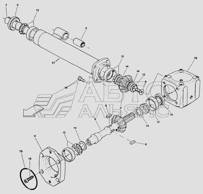 Header Drive - BEVEL GEARBOX