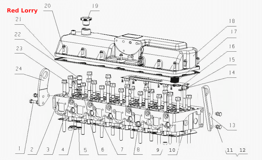 L3001-1003000 Головка цилиндров и ее крышка в сборе