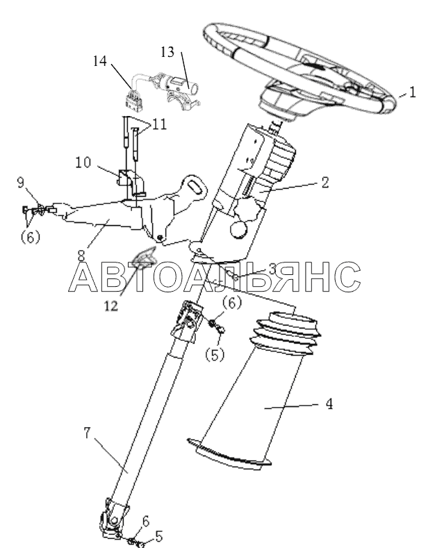 STEERING COLUMN ADJUSTABLE