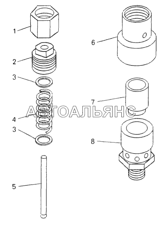 Клапан предохранительный;Safety valve