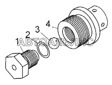 Клапан обратный с дросселем (7822-3416590-20);Check valve with throttle