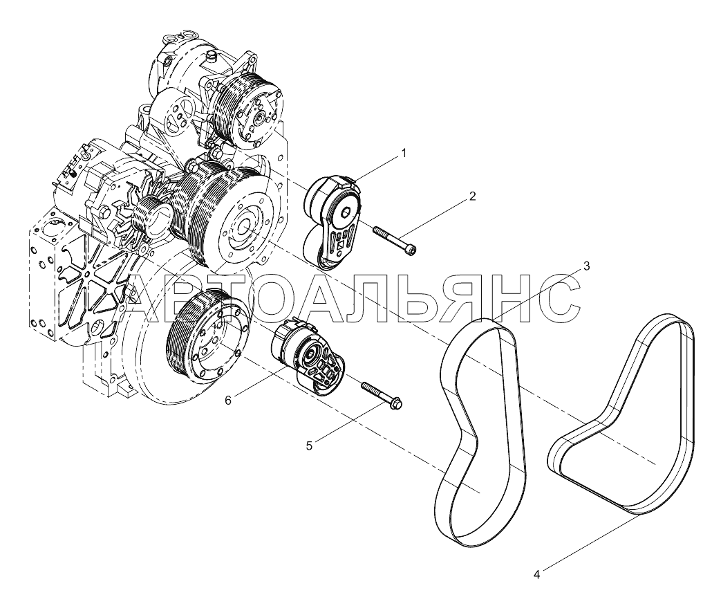 Tensioner And Belt Group