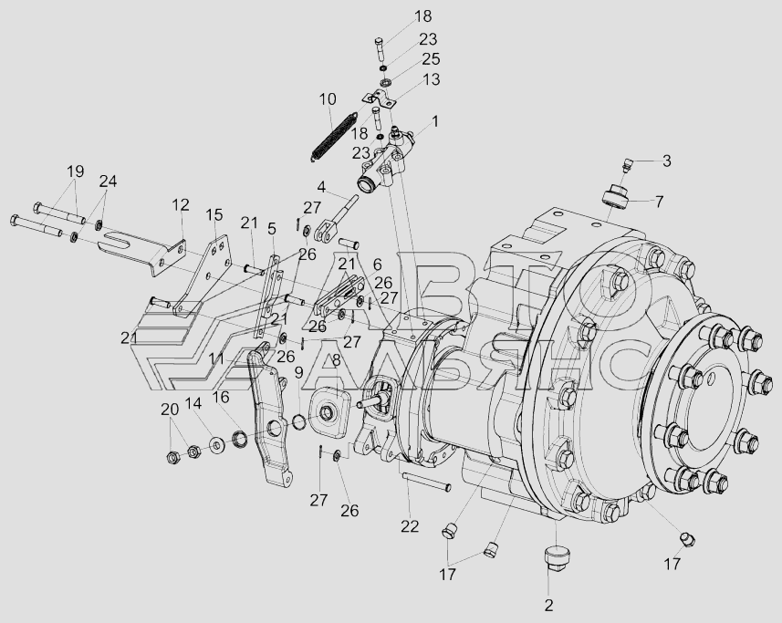 Редуктор бортовой КЗК-10-0107200-04