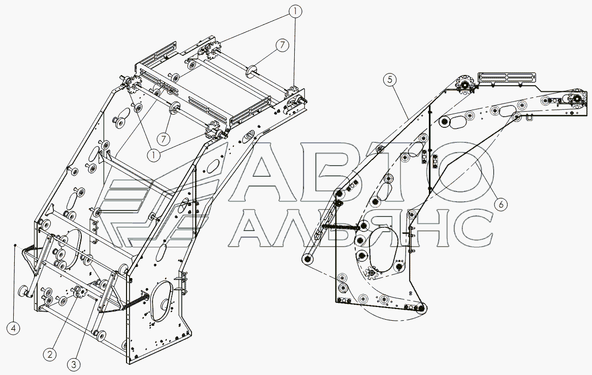 REAR SCRUB: BELTED CHAIN