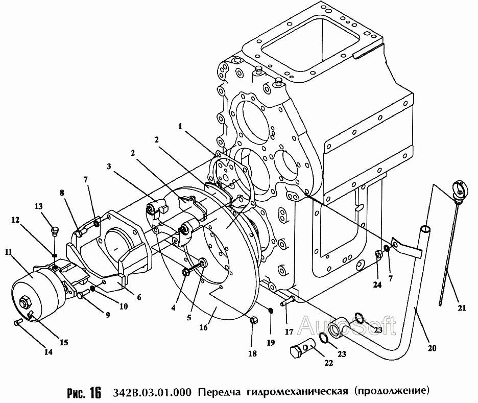Передача гидромеханическая В.