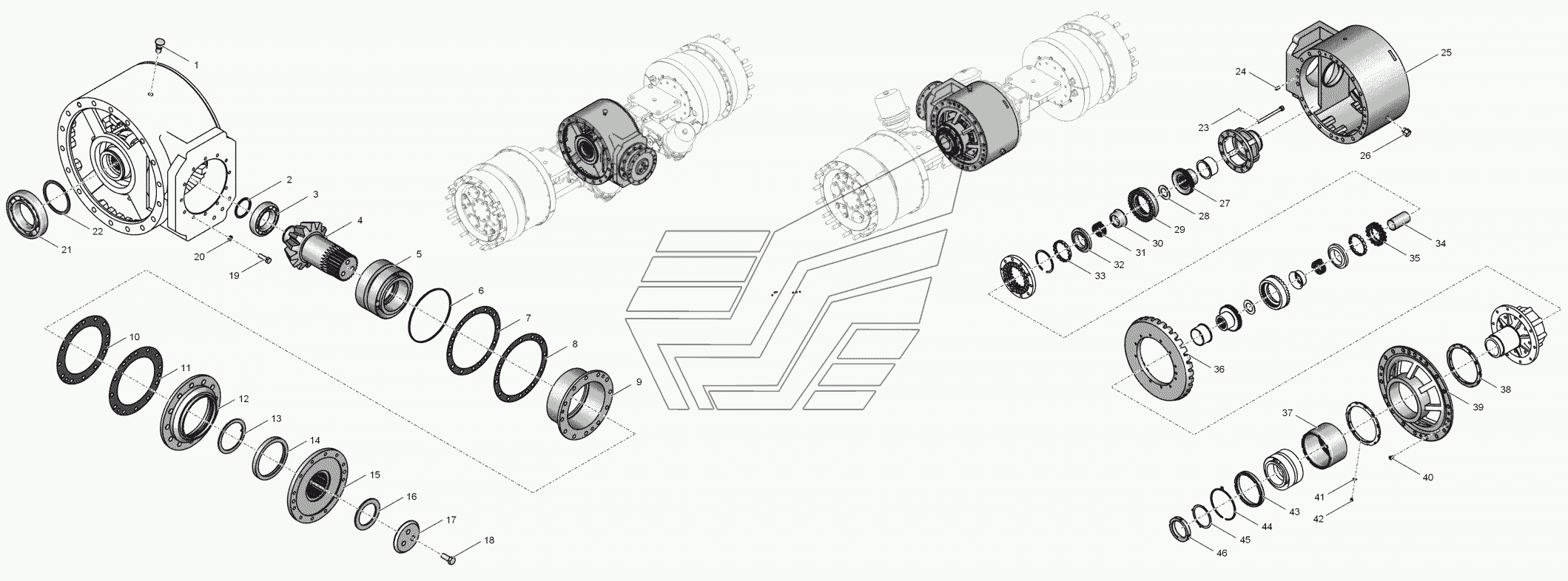 2765020-2302000 Передача главная с дифференциалом