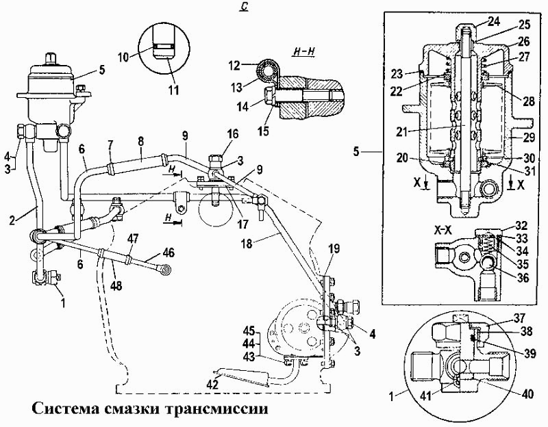 Система смазки трансмиссии