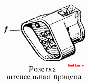 Розетка штепсельная прицепа