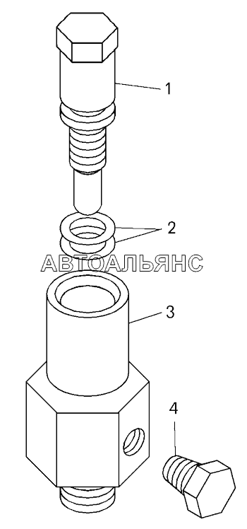 Клапан соединительный (75212-3408430);Connective valve