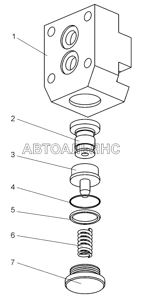 Клапан предохранительный (7823-4617100,78211-4617100);Safety valve