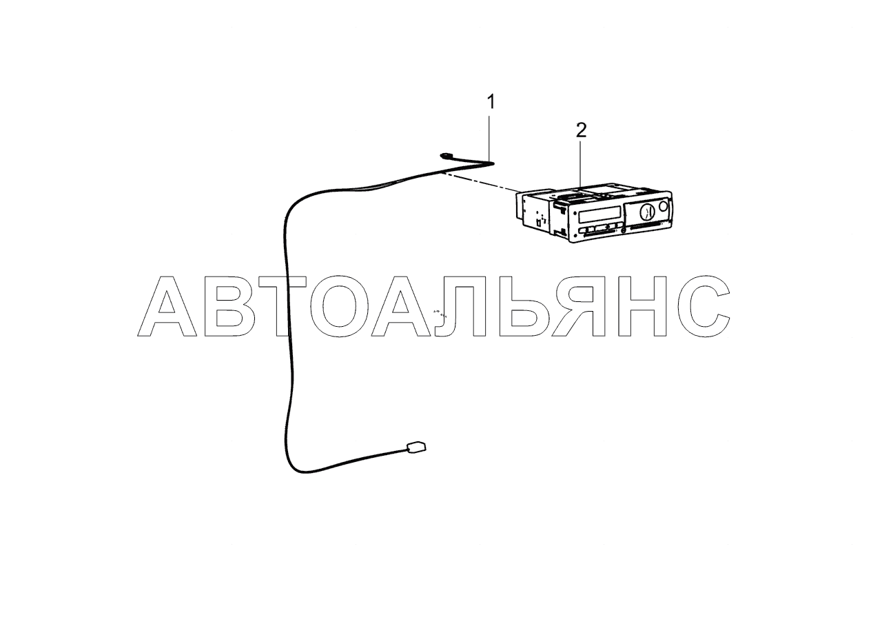 65115-3840010-01 Установка тахографа