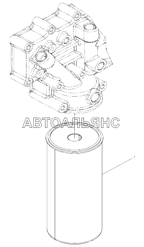 Oil filter combination