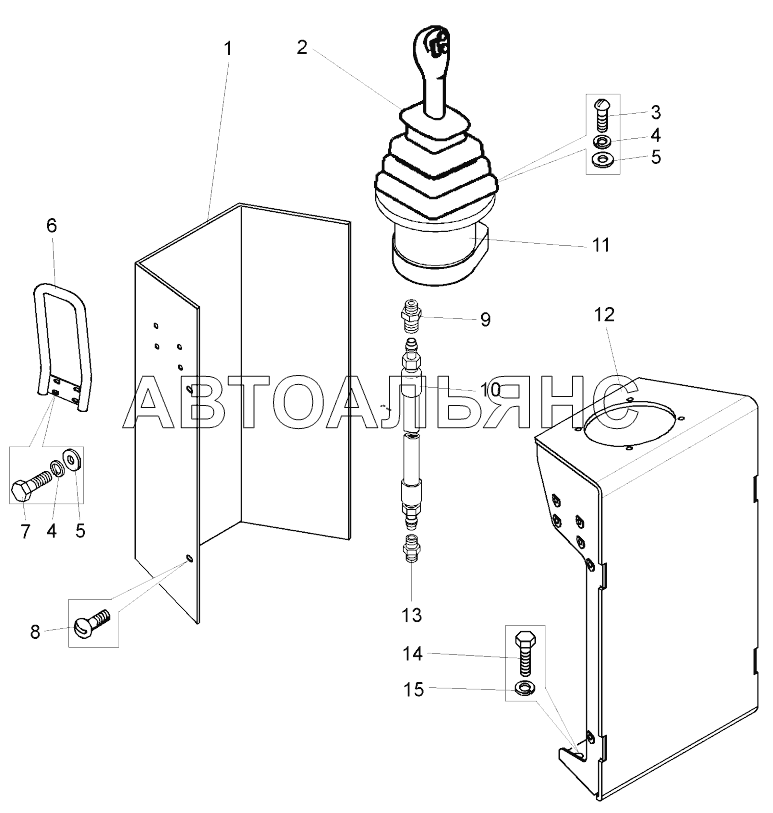 Установка блока управления ;Mounting of control unit