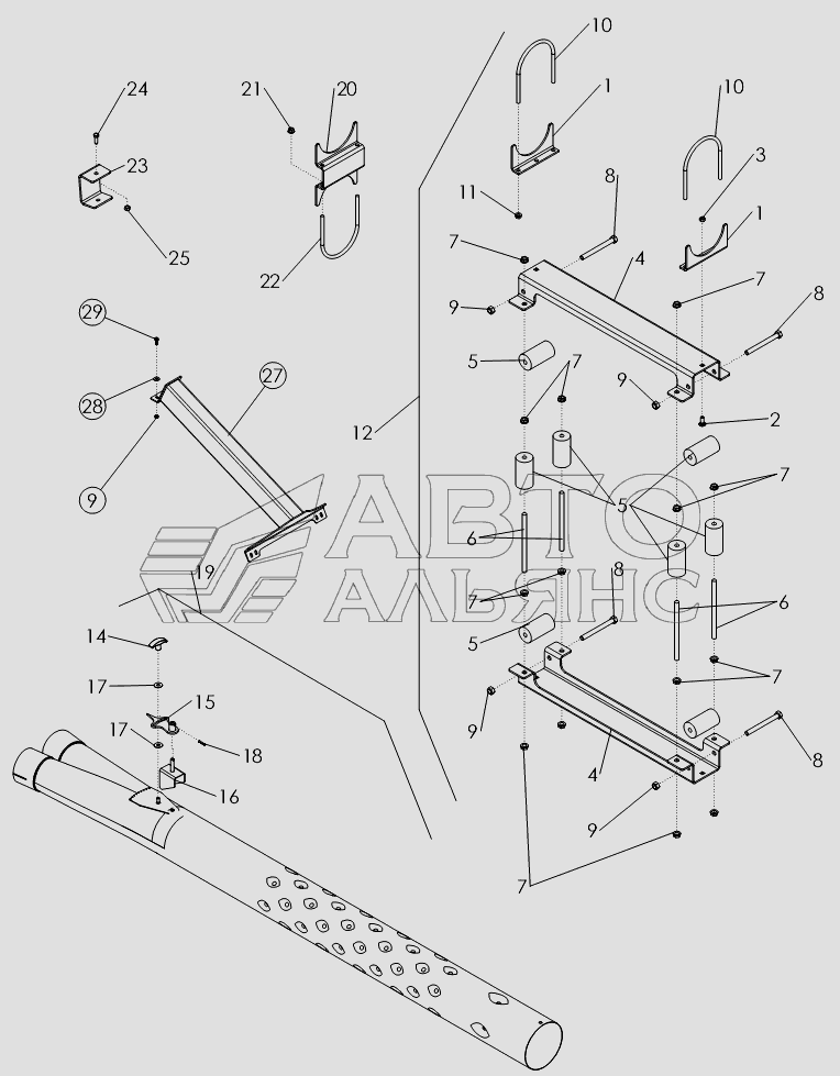 MANIFOLD COMPONENTS - MAIN SPLITTER - 5"