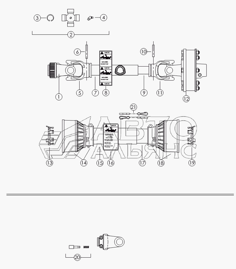 STANDARD PTO DRIVELINE №63684