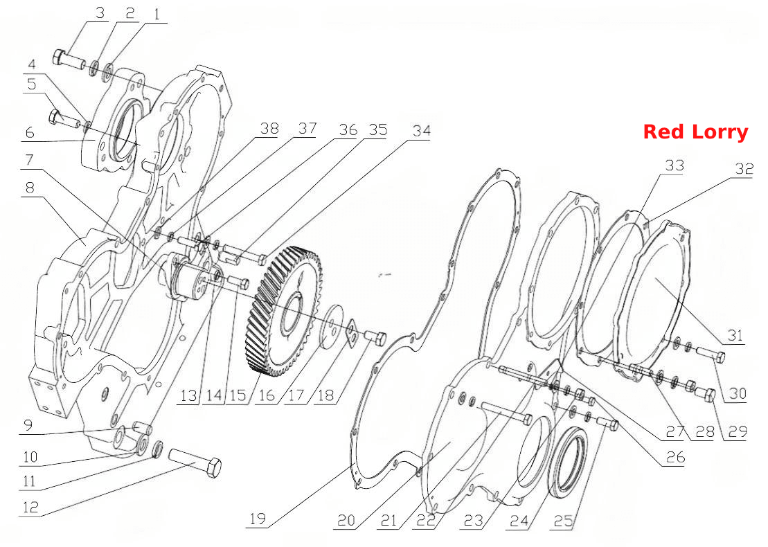 B7615-1002200/18 Gear Housing Part