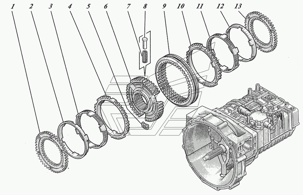 Коробка передач ZF6S700ВО 1351001017