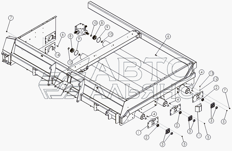 FLAIL TUBE MOUNTING