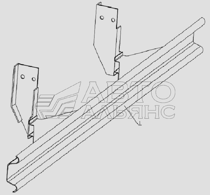8702B10JC Rear guard bar equipment