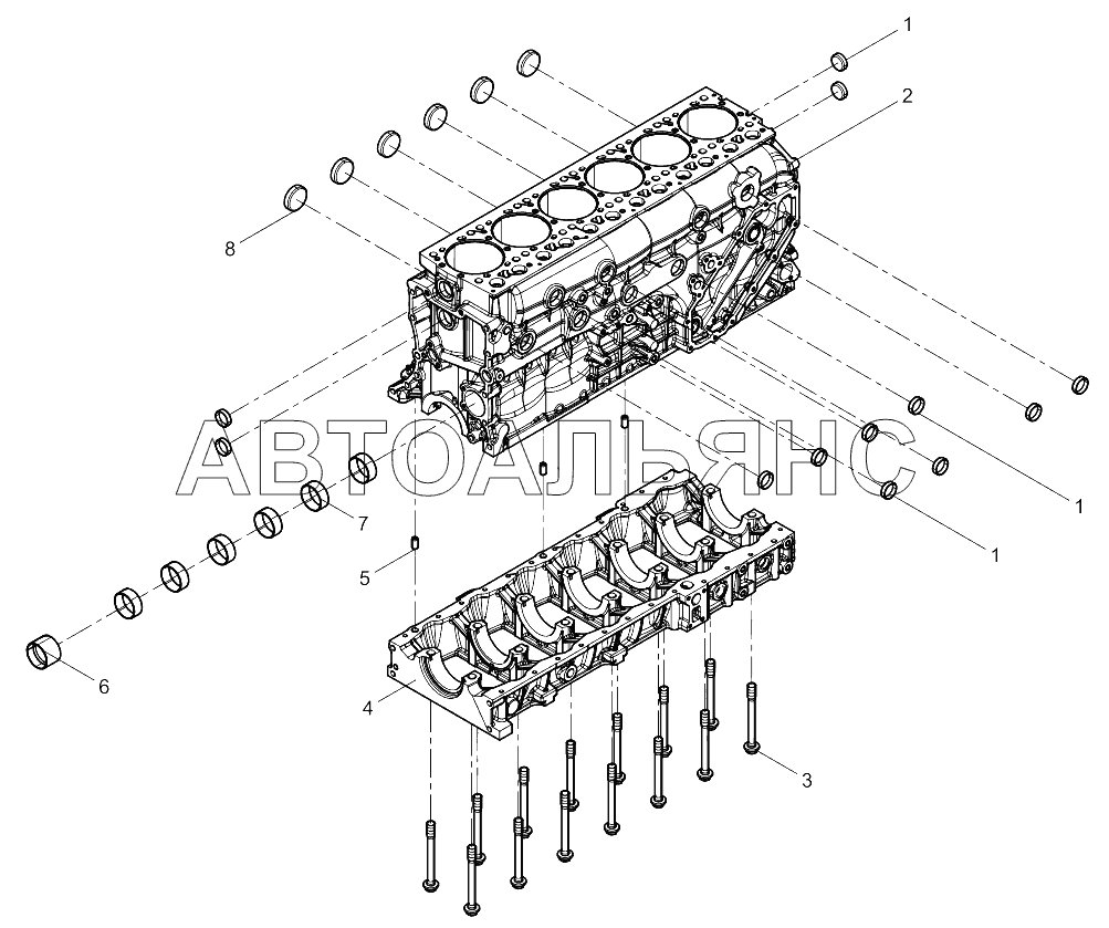Cylinder Block Preassembly