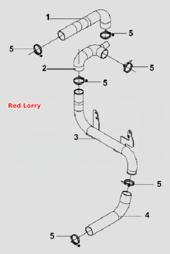 Radiator Water Inlet / Outlet Pipe Subassembly