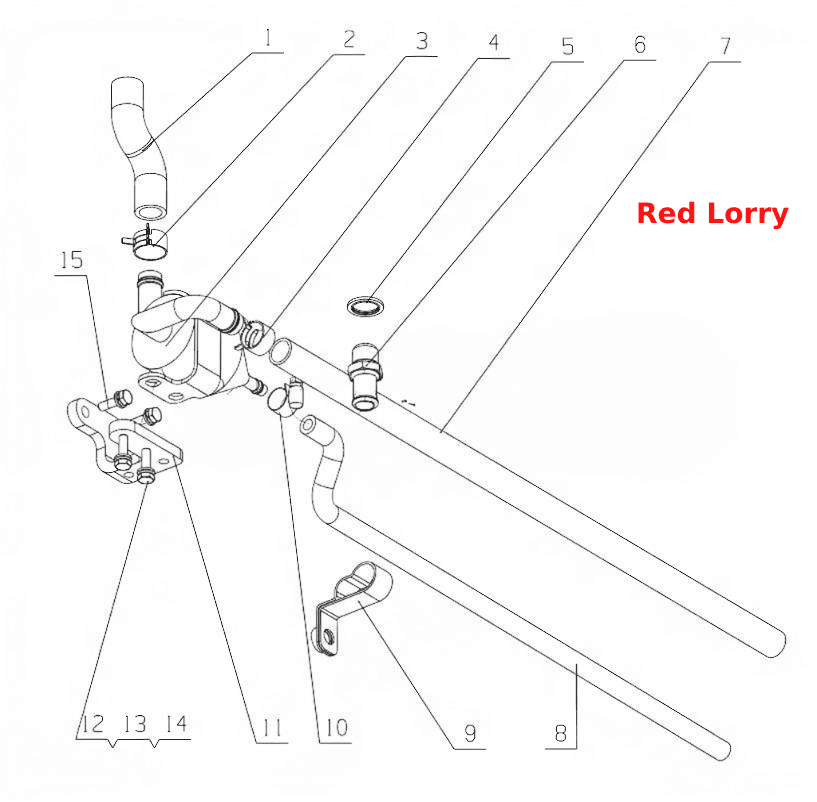 F50D1-1014000/05 Crankcase Ventilation Device Assembly