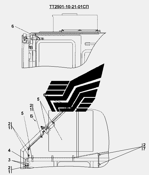 TT2501- СП/- СП Электрооборудование крыши кабины