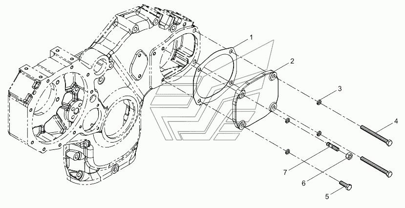 Hydraulic pump cover assembly