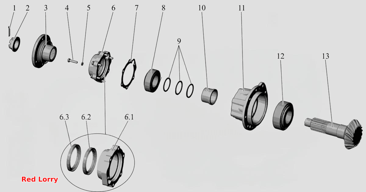 Шестерня ведущая 103-2402021-33 и 103-2402021-43 (c февраля 2010г.)