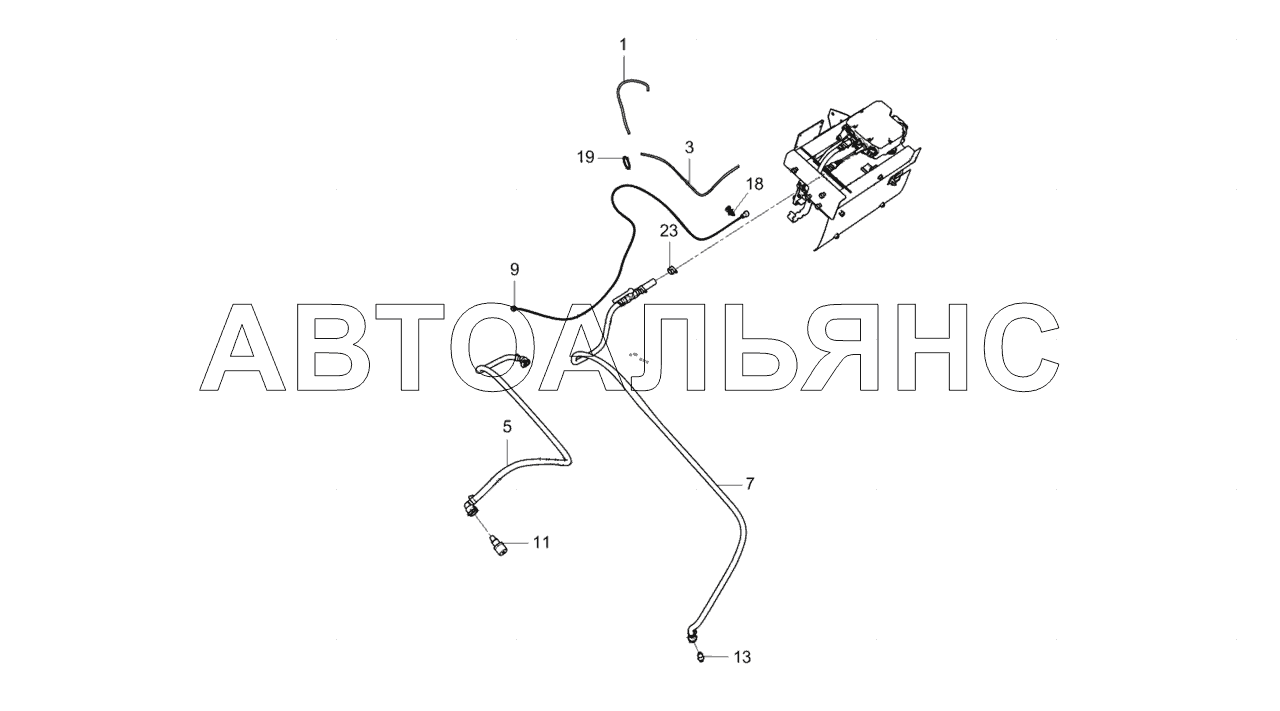 3297-1208070 Установка трубопроводов системы нейтрализации