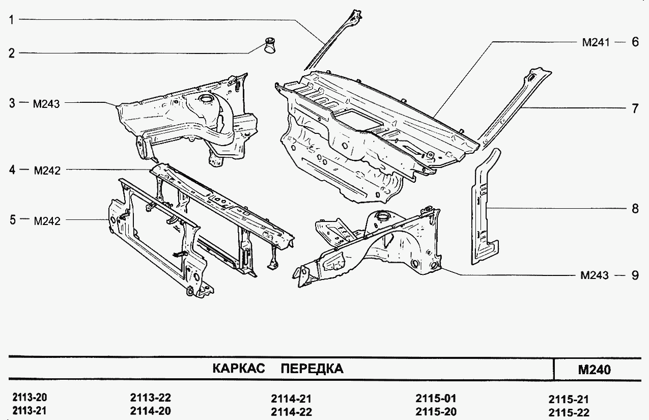 Каркас передка