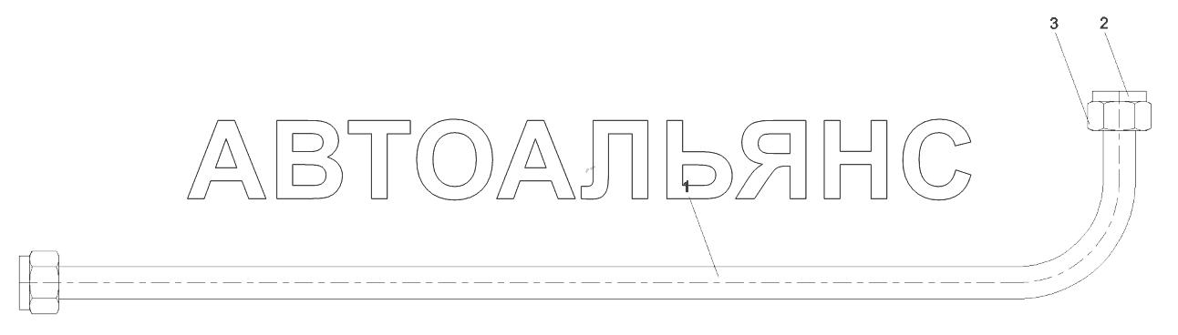 Трубка GP, сталь, воздухозаборник, осушитель