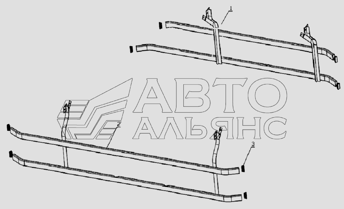 8701D134 Side guard bar equipment