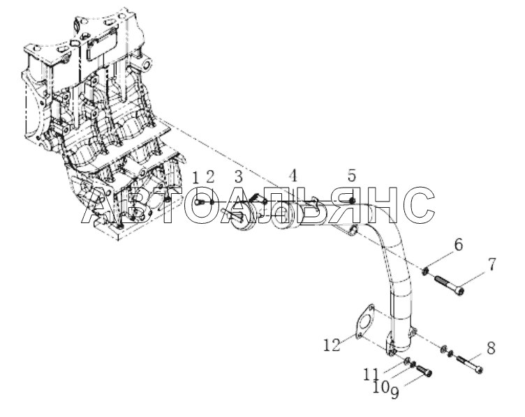 Adding oil pipe combination group