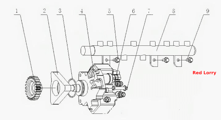 J5600- Топливный насос высокого давления в сборе