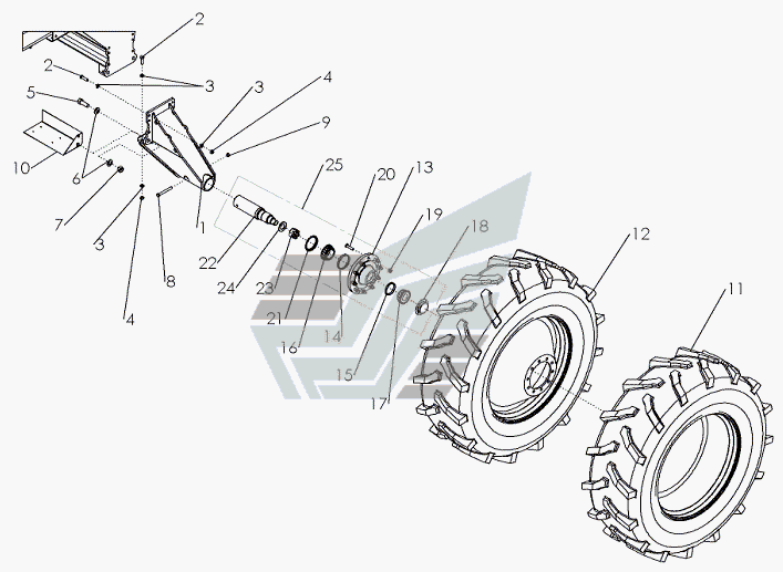 ASSY - AXLE HUB AND SPINDLE