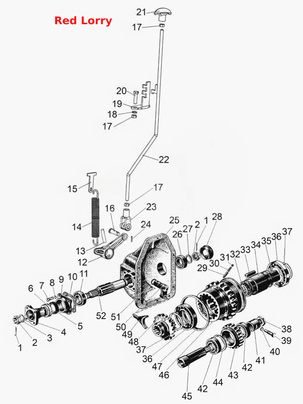 Раздаточная коробка привода ПВМ. (Для тракторов «БЕЛАРУС-512/512.1/522»)
