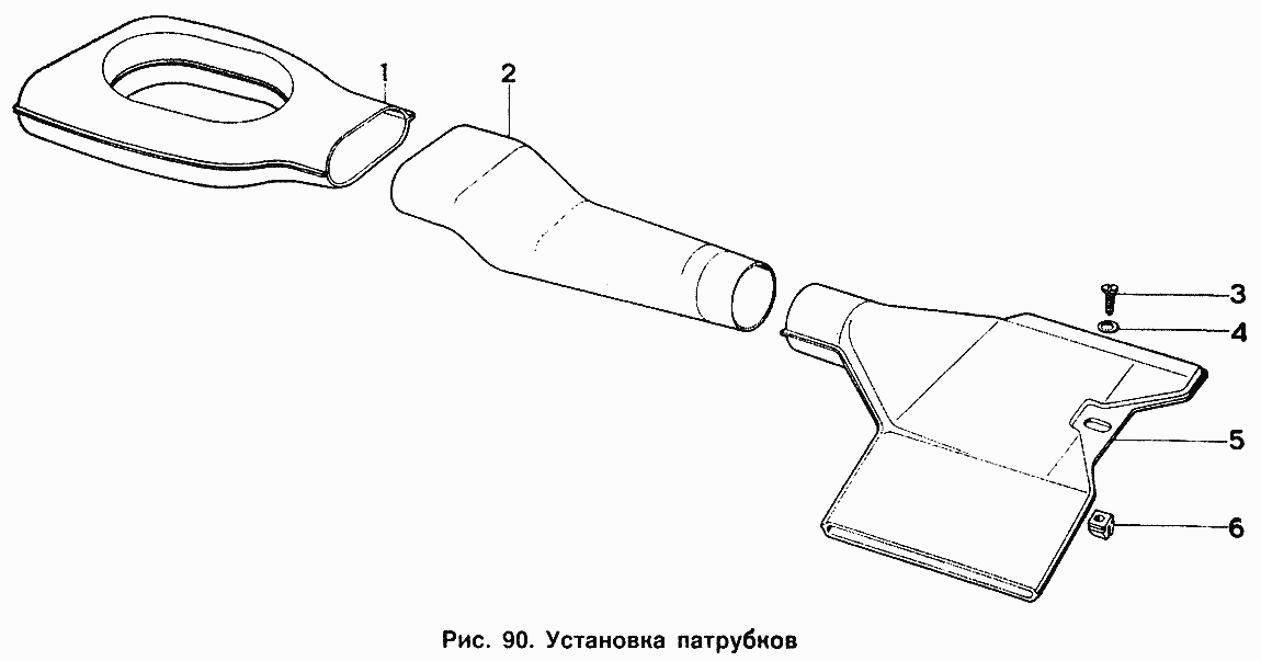Установка патрубков