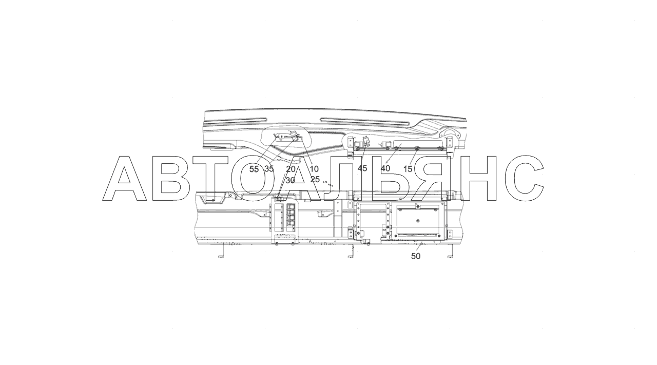 5308-3747005 Установка реле и блока управления электрооборудованием