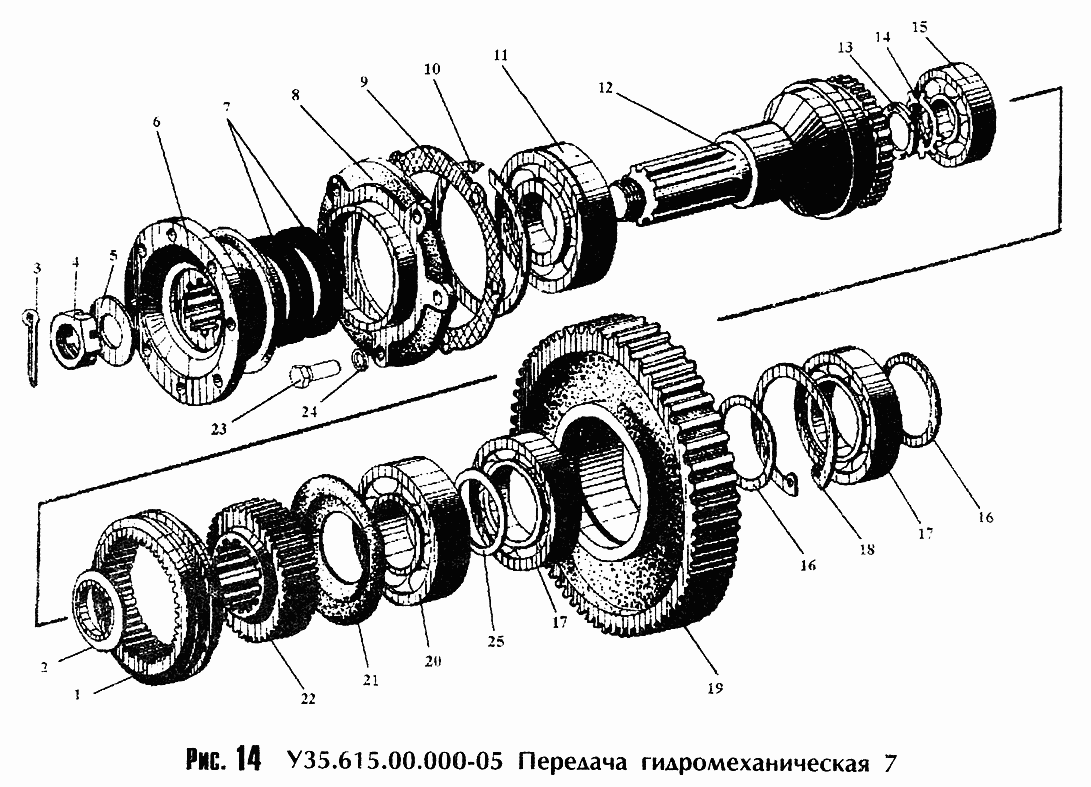 Передача гидромеханическая У-