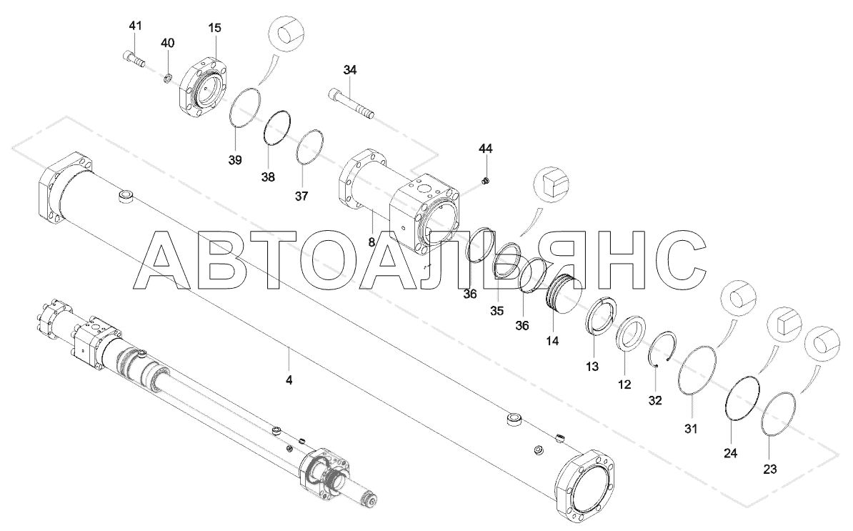 12686425 Cylinder, oil, main