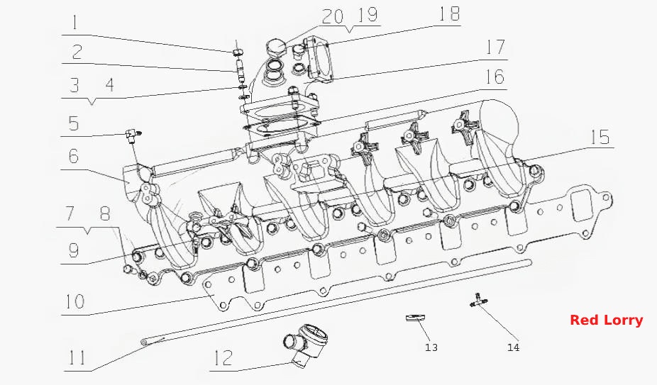G3900-1008010 Части впускного и выпускного коллектора