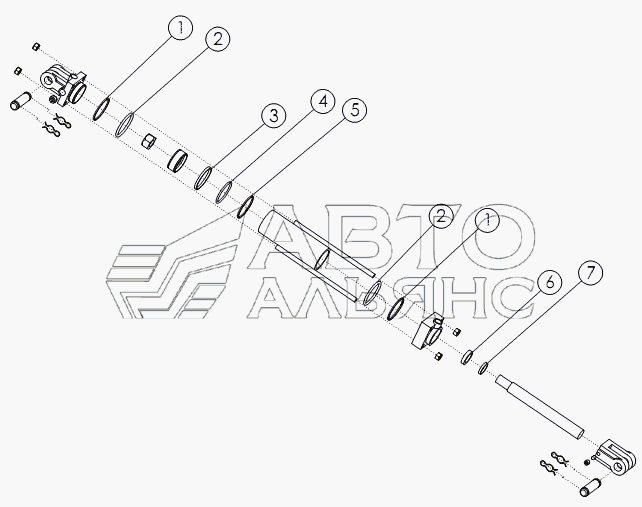 HYDRAULIC CYLINDER: 3X8 №58890
