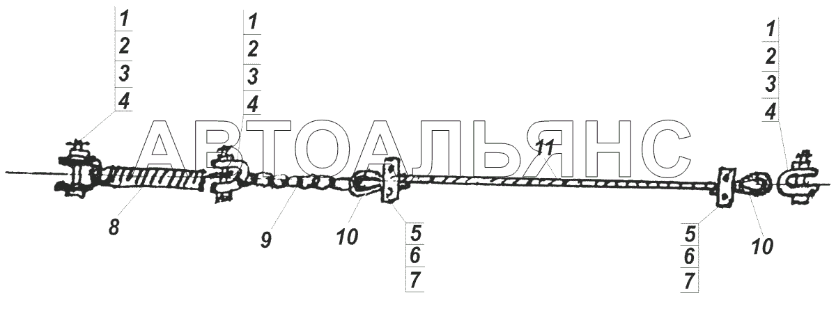 ТРОС СЛЕДОУКАЗАТЕЛЯ