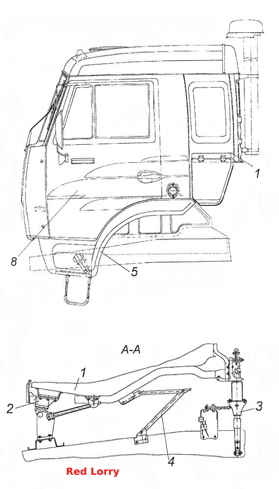 43114-5000006-64 Установка кабины с оперением