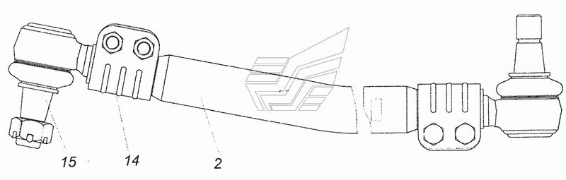 5297-3414010-90 Тяга сошки с наконечниками